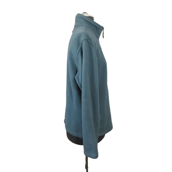 Columbia women's zip front mock neck full zip fleece sweatshirt L‎ - Picture 4 of 13